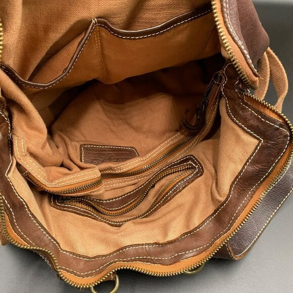 Costanza Rota Made in Italy Genuine Leather Brown Backpack - Picture 5 of 10